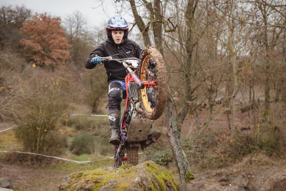 Philipp beim Trial Training