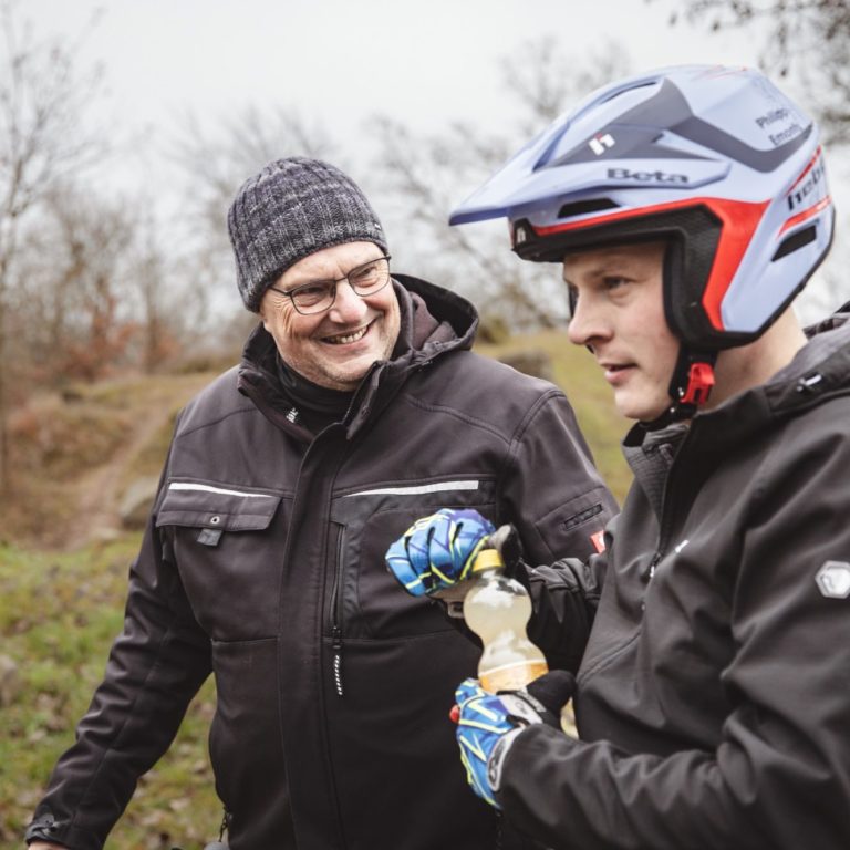 Philipp und Ulrich beim Trial Training